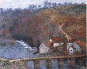 Claude Monet The Grande Creuse by the Bridge at Vervy oil painting on canvas